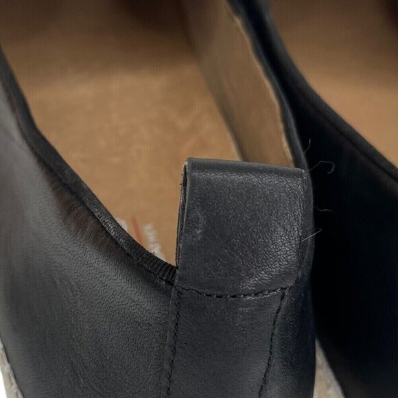 Blondo Bella Leather Espadrilles Women’s Size 9.5 Black Slip-On Flat Shoes - Picture 10 of 12